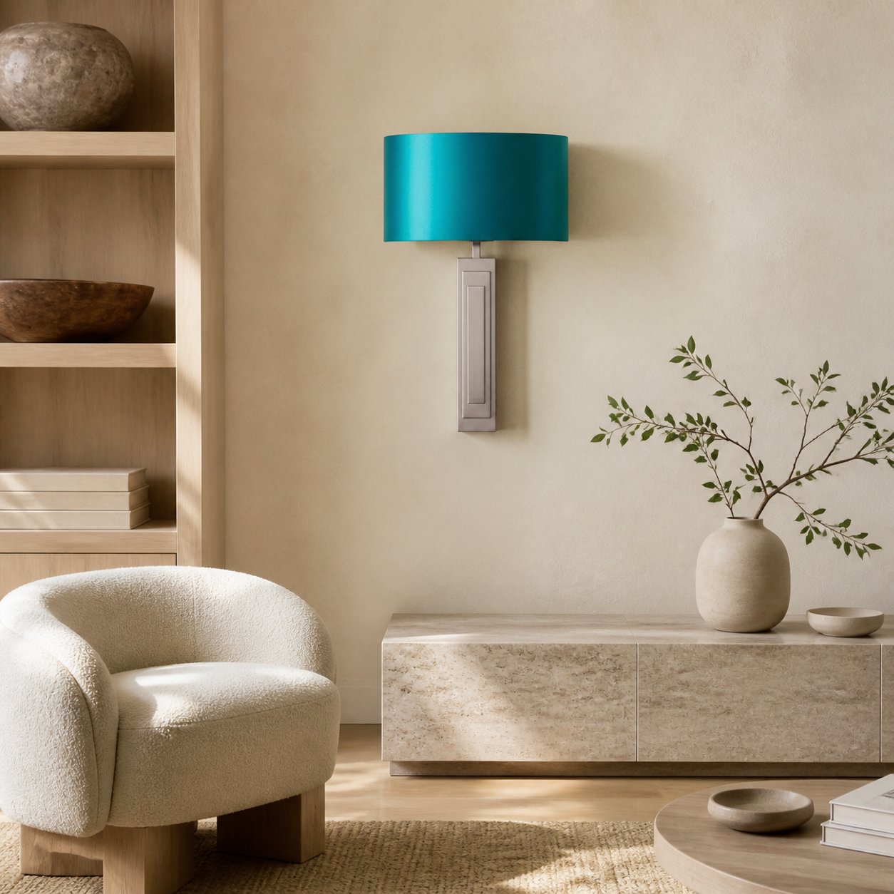 Linexis Wandleuchte im Vintage-Stil mit skulpturalem Armdesign – Moderner Art-Deco-Stil für Flure und Schlafzimmer