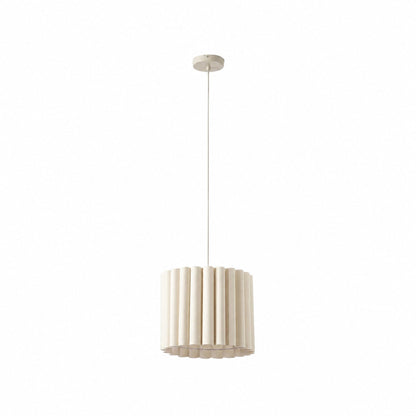 Velura Pendant Lamp - Beige Linen Shade for Dining and Living