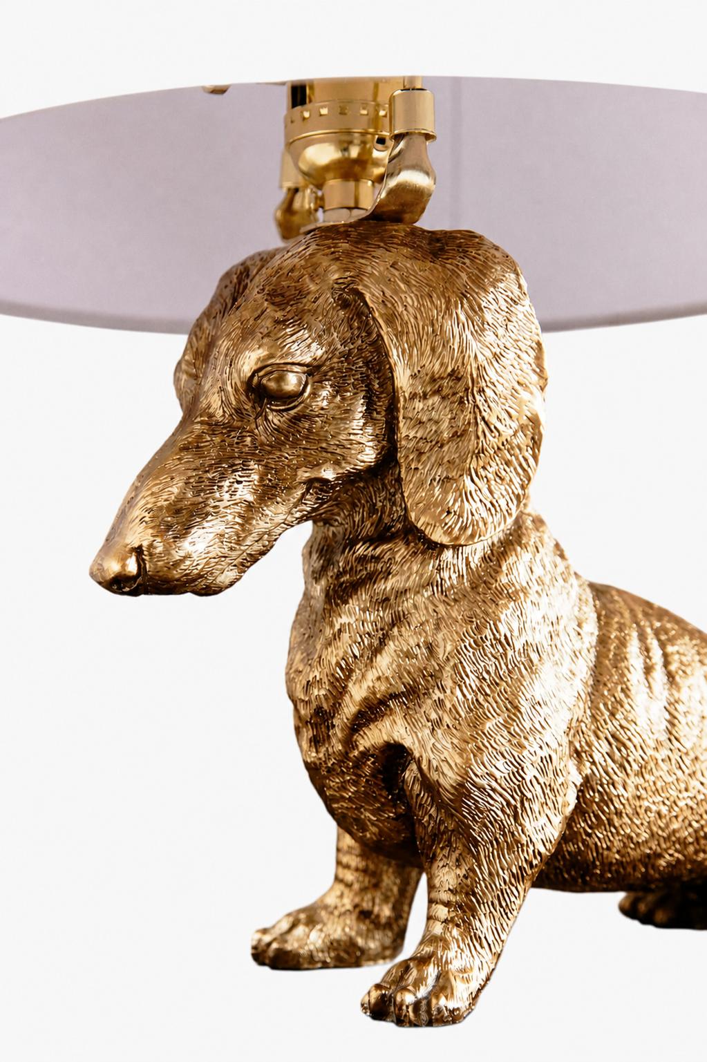 Pawdia Einzigartige Tischlampe – Dekorative Keramik-Tier-Nachttischlampe