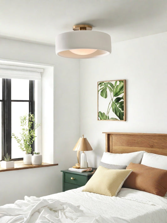 Porcelain Flush Mount Ceiling Light