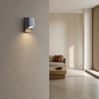 Minimalistische Wandlaterne von Rivathis aus Metall in Zinnoptik – Stilvolle Verandaleuchte, ideal für Eingangsbereich oder Garten