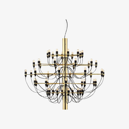Tendrila Contemporary Multi-Light Chandelier - Industrial-Inspired Design Metal Suspension for Lounges N01