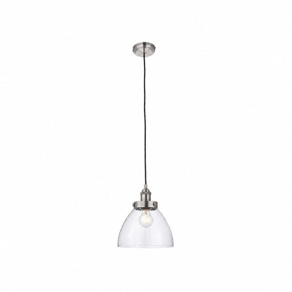 Novera Art Deco Kuppel-Hängeleuchte mit verstellbarer Höhe und Glasschirm - Wohnzimmer