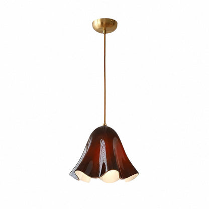 Bellina Artistic Glass Pendant Light - Modern Bloom Inspired Hanging Ceiling Lamp