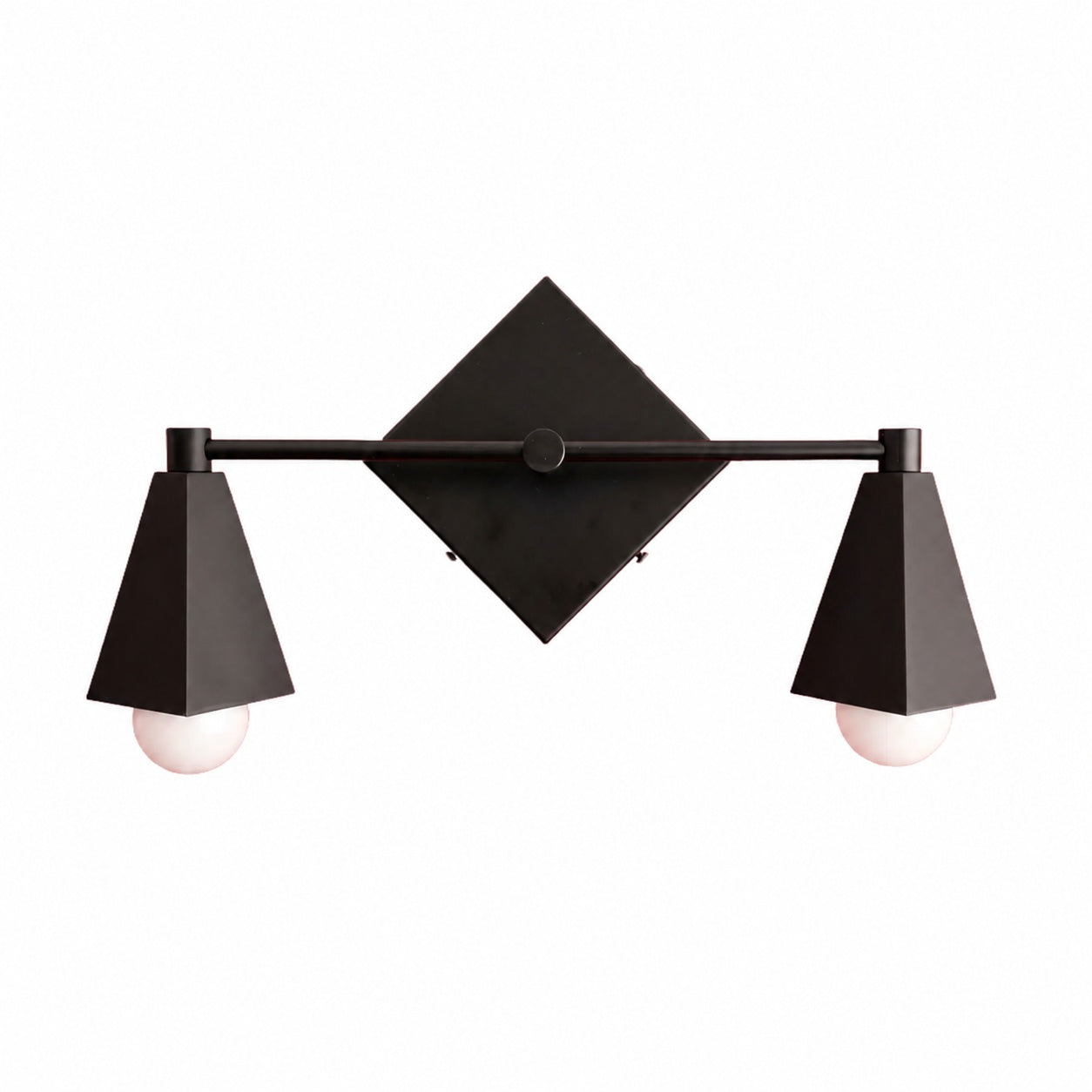 Ornato Luxe Geometrische Schminkleuchte – Art-Deco-Badezimmerbeleuchtung aus massivem Messing
