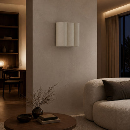 Linbron Linen Wall Sconce Natural Fabric Shade Modern Wall Light for Bedroom