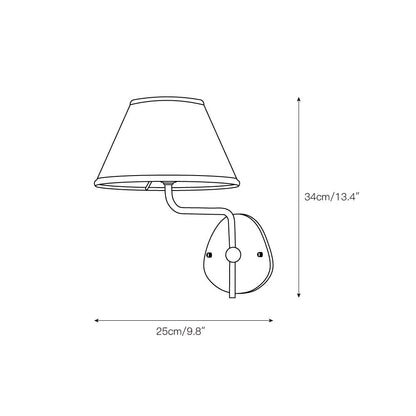 Kulo Fabric Wall Light – Modern Double Arm Linen Wall Sconce for Living Room