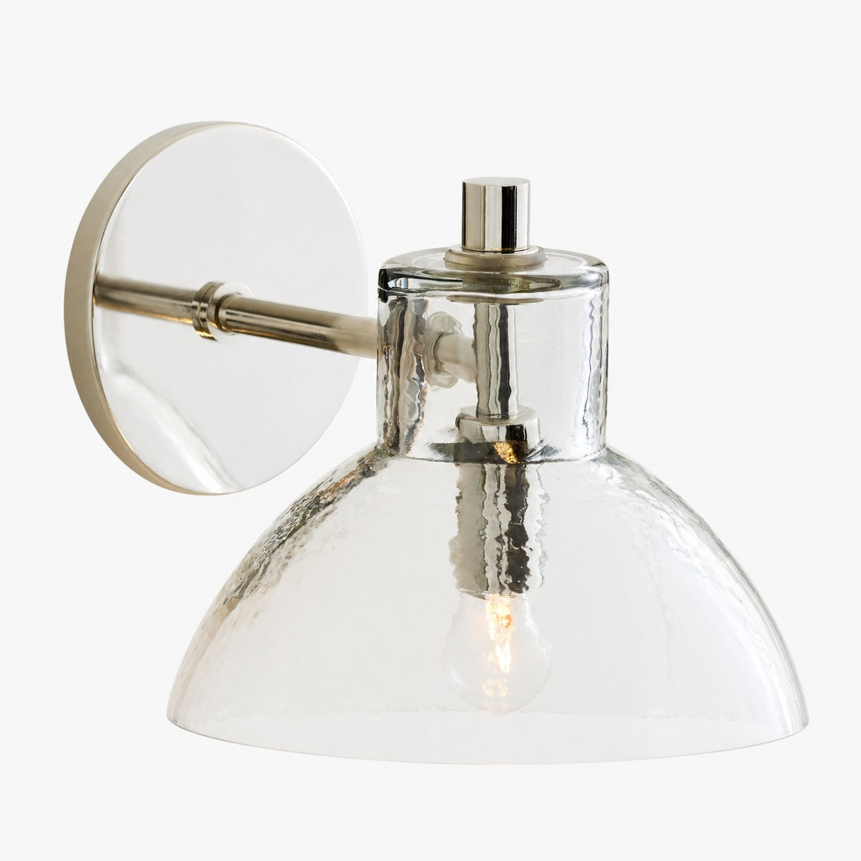 Glavira Doppel-Wandleuchte aus recyceltem Glas – Wandbeleuchtung aus Messing für den Innenbereich