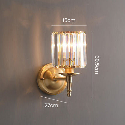 Vintage Luxury Crystal Wall Lamp