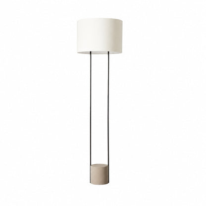 Luma Minimalist Industrial Table Lamp and Floor Lamp – Metal Frame with Soft Fabric Shade for Home and Office