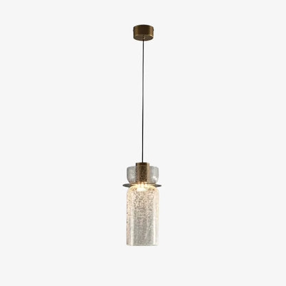 Style B clear brass pendant light