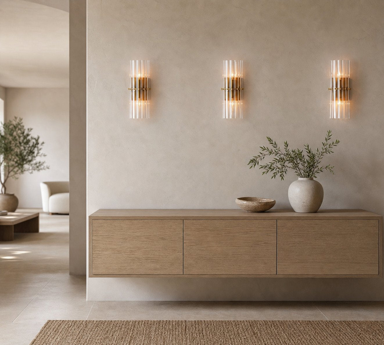 Lumora Kristall-Wandleuchte – Elegante Beleuchtung für Flur &amp; Schlafzimmer