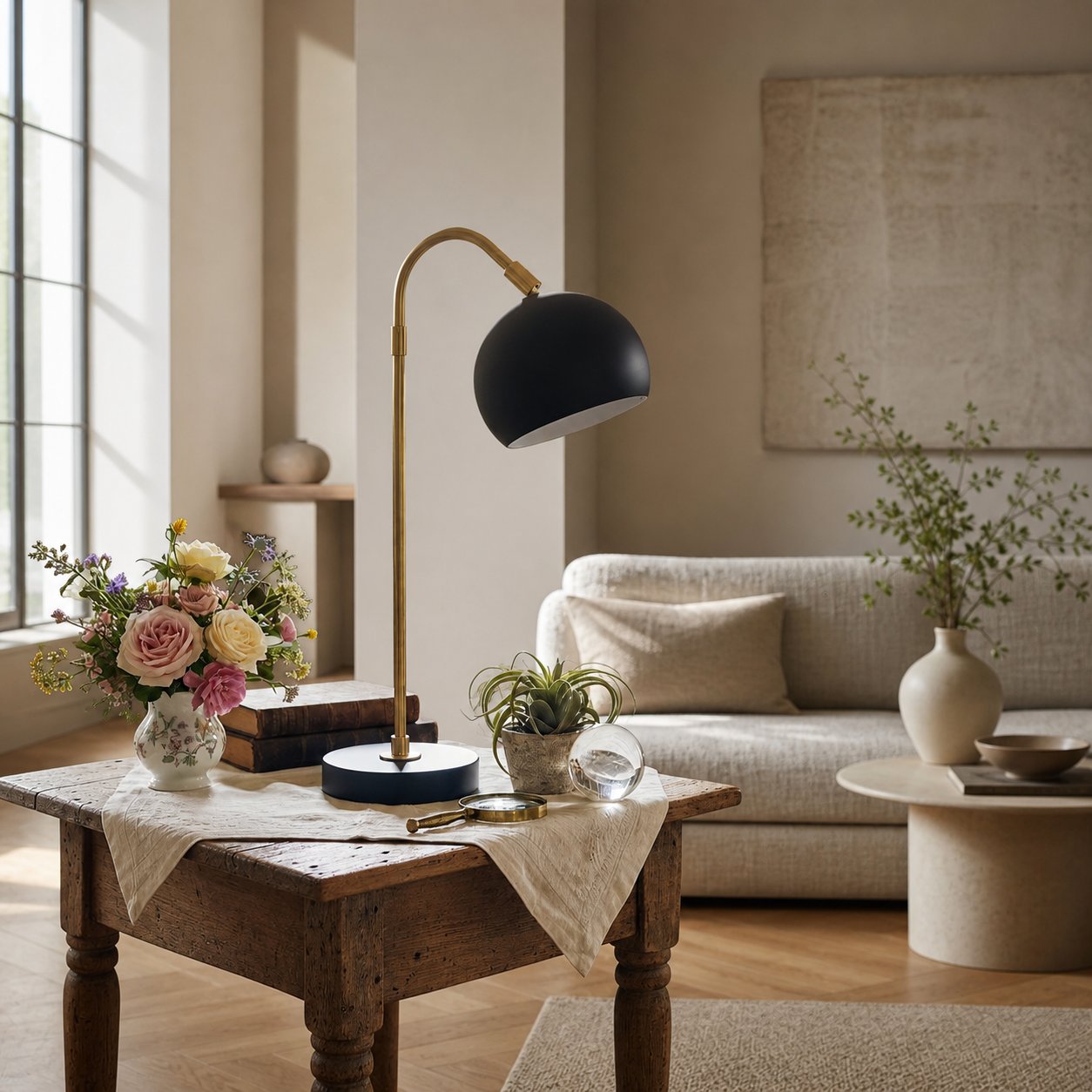 Ornato Luxe Moderne Akzent-Tischlampe – Stilvolles Licht für Zuhause