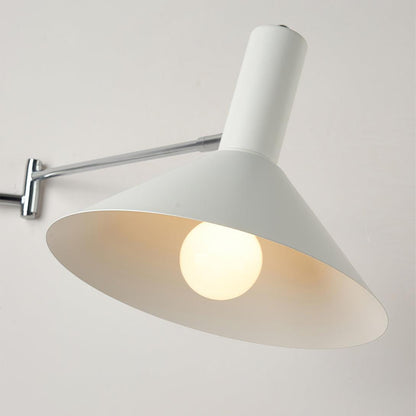 Moderne Bauhaus Schwenkbare Wandleuchte für Esstisch mit Kabel und Stecker