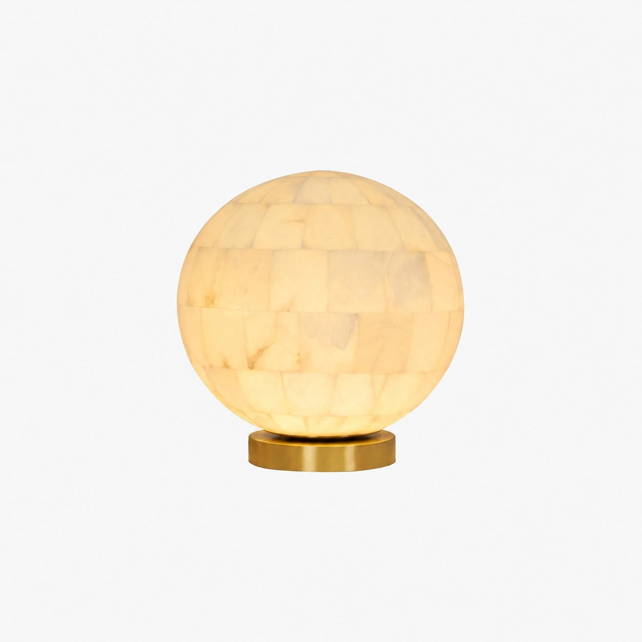 Alabaster Ball Table Lamp