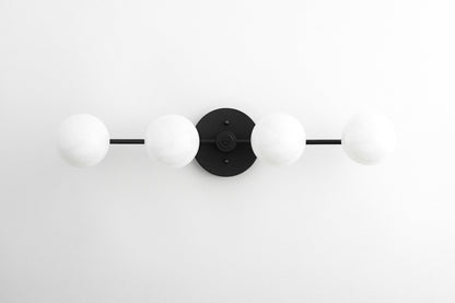 Glorica Glass Long Vanity Light - Modern Minimalist Wall Sconce Design