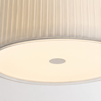 Bauhaus Glass Fabric Flush Mount Ceiling Light
