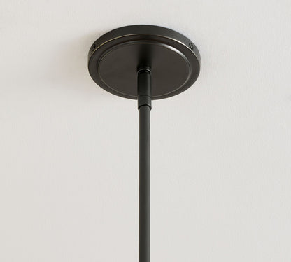Bravira Ribbed Glass Pendant Light - Elegant Kitchen Island Lamp