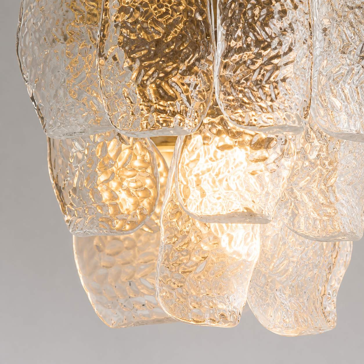 Lumvey Wandleuchte mit gestuftem Glas – Art-Deco-Wandleuchte für Badezimmer und Flur
