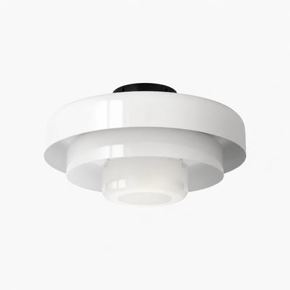 Veleora Bauhaus Three-Tier Colorful Round Macaron Ceiling Lamp - Modern Metal Design for Living Rooms