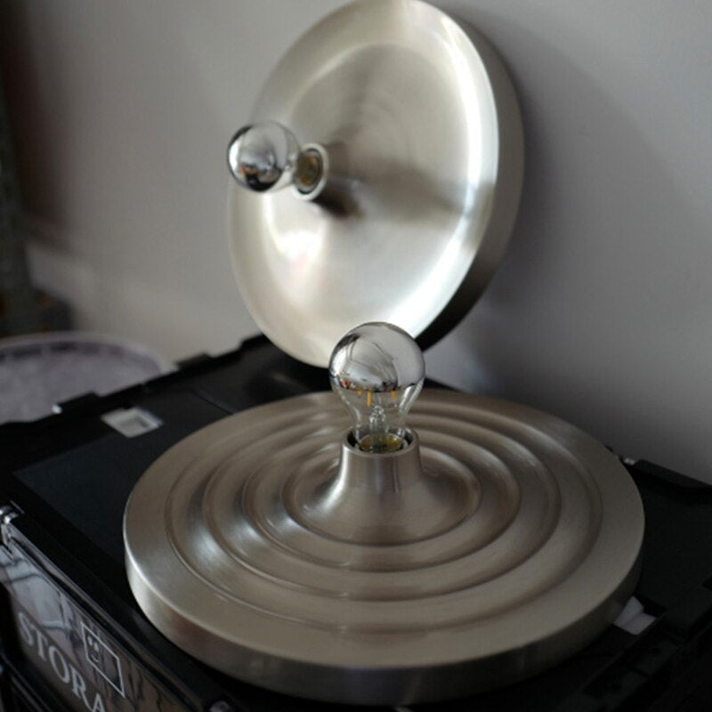 Mid Century Space Age Scheiben Wandleuchte