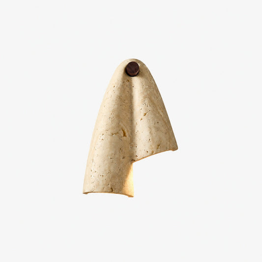 Travertine Wall Lamp – Minimalist Stone Sconce Decorative Lighting for Living Room