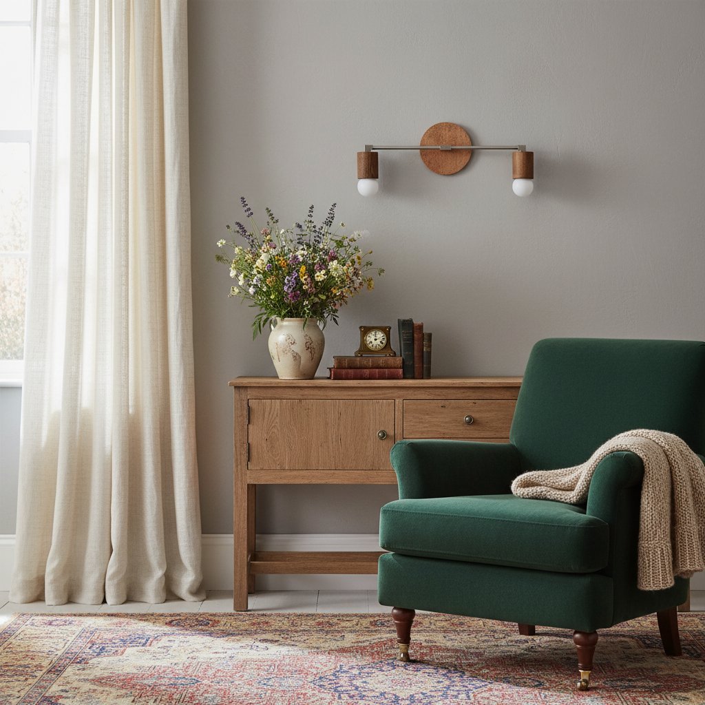 Mobilux Line Holz- und Schminktischleuchte – Böhmische Badezimmerbeleuchtung