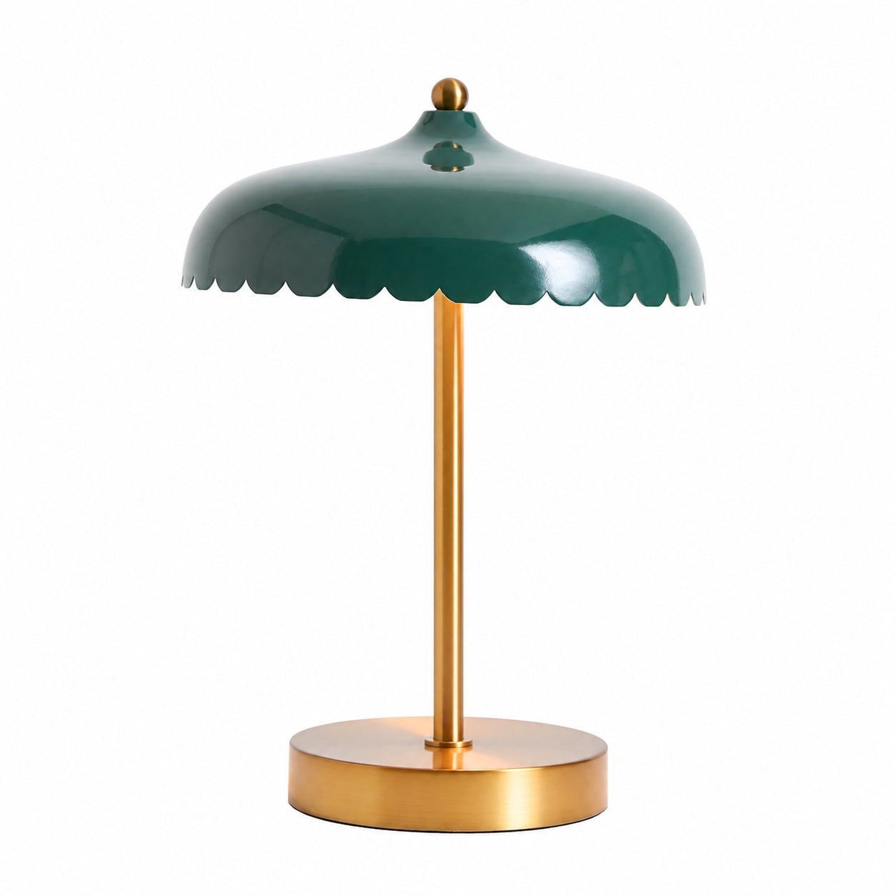 Rayla Elegante Scallop Glas Tischlampe - Atmosphärisches Licht - Schreibtisch oder Beistelltisch