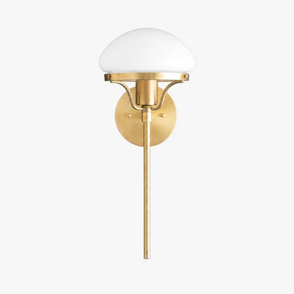 Ornato Luxe Moderne Art Deco Wandleuchte - Opalglas Kugelleuchte - Messing oder Schwarz