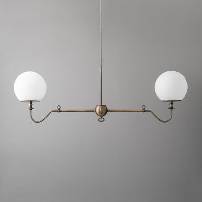 Glorica Glass Brass Chandelier Lighting - Contemporary Glass Multi-Light Hanging Fixture