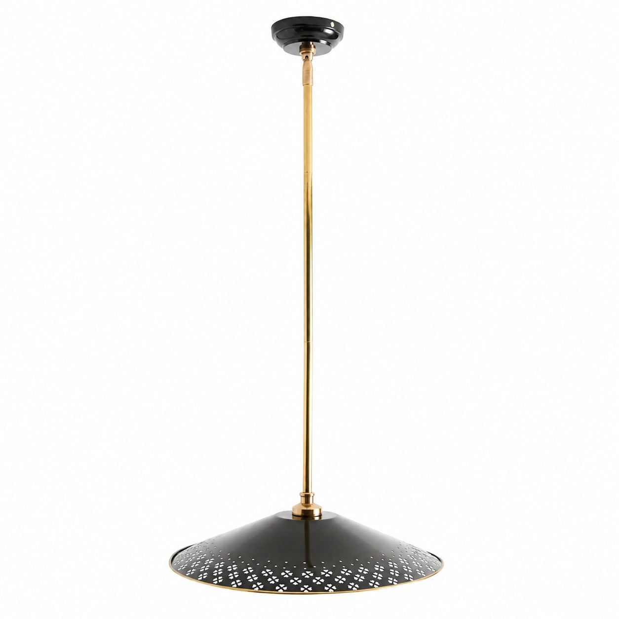 Auriglow Kleeblatt Cutout Pendelleuchte – Moderne Emaille-Messing Hängelampe für Esszimmer, Küche oder Flur