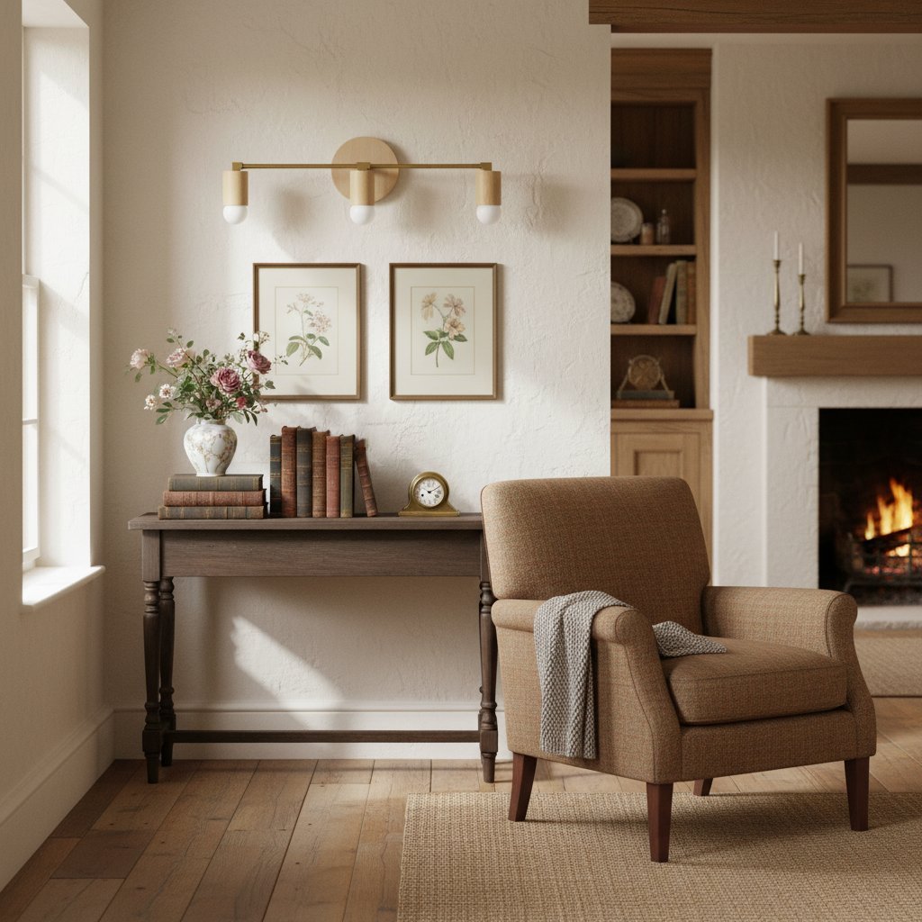 Mobilux Line Holz- und Schminktischleuchte – Böhmische Badezimmerbeleuchtung