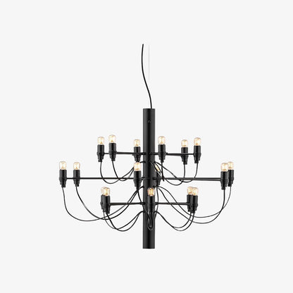 Tendrila Contemporary Multi-Light Chandelier - Industrial-Inspired Design Metal Suspension for Lounges N01