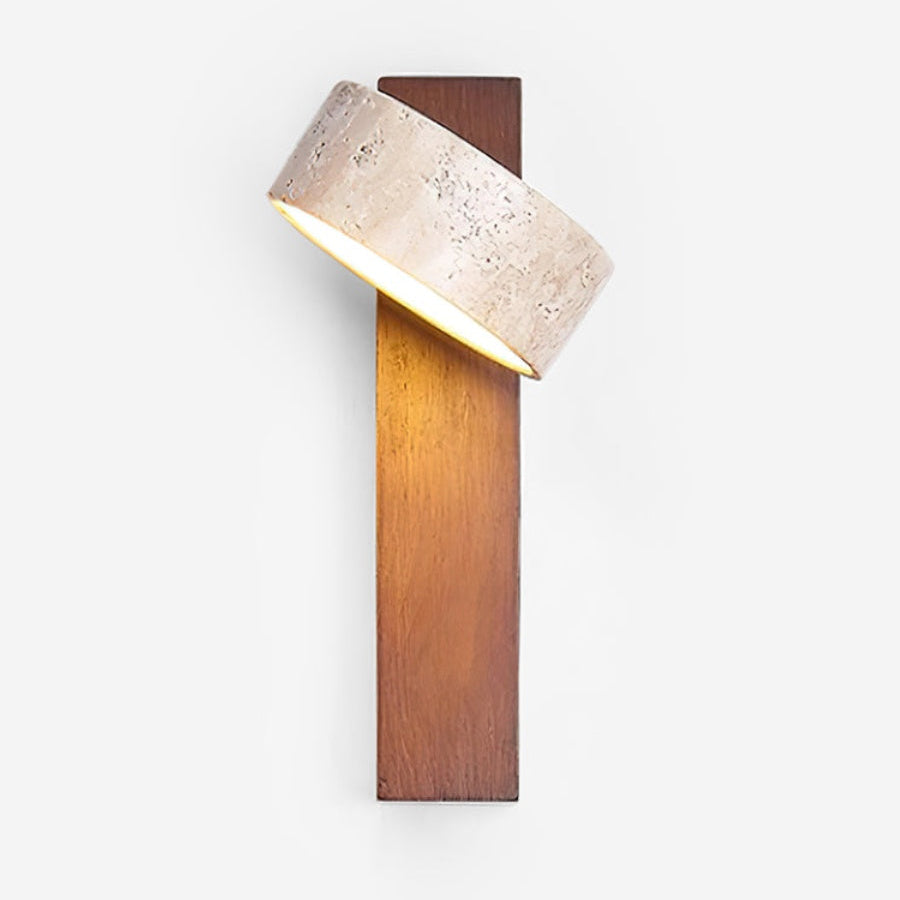 Nordic Travertine Rotatable Wall Lamp
