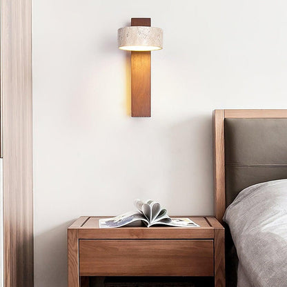 Nordic Travertine Rotatable Wall Lamp