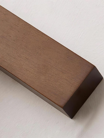 Wandleuchte aus Travertin in Nussbaum