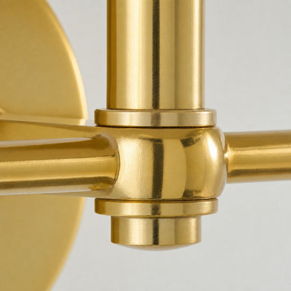 Everett Modernes Metall Wandlicht mit Stoffschirm - Ideal für Bad oder Wohnbereiche