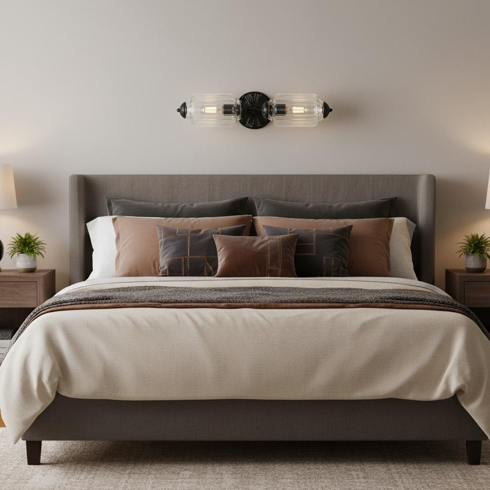 Eloise Glass Wall Sconce - Vintage Milk Glass Vanity Sconce