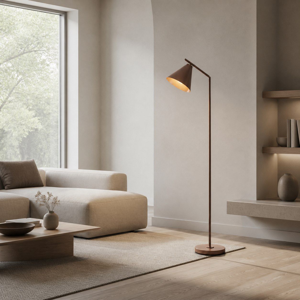 Moderne Oricone Stehleuchte mit verstellbarem Arm – Leseleuchte im Cape-Stil