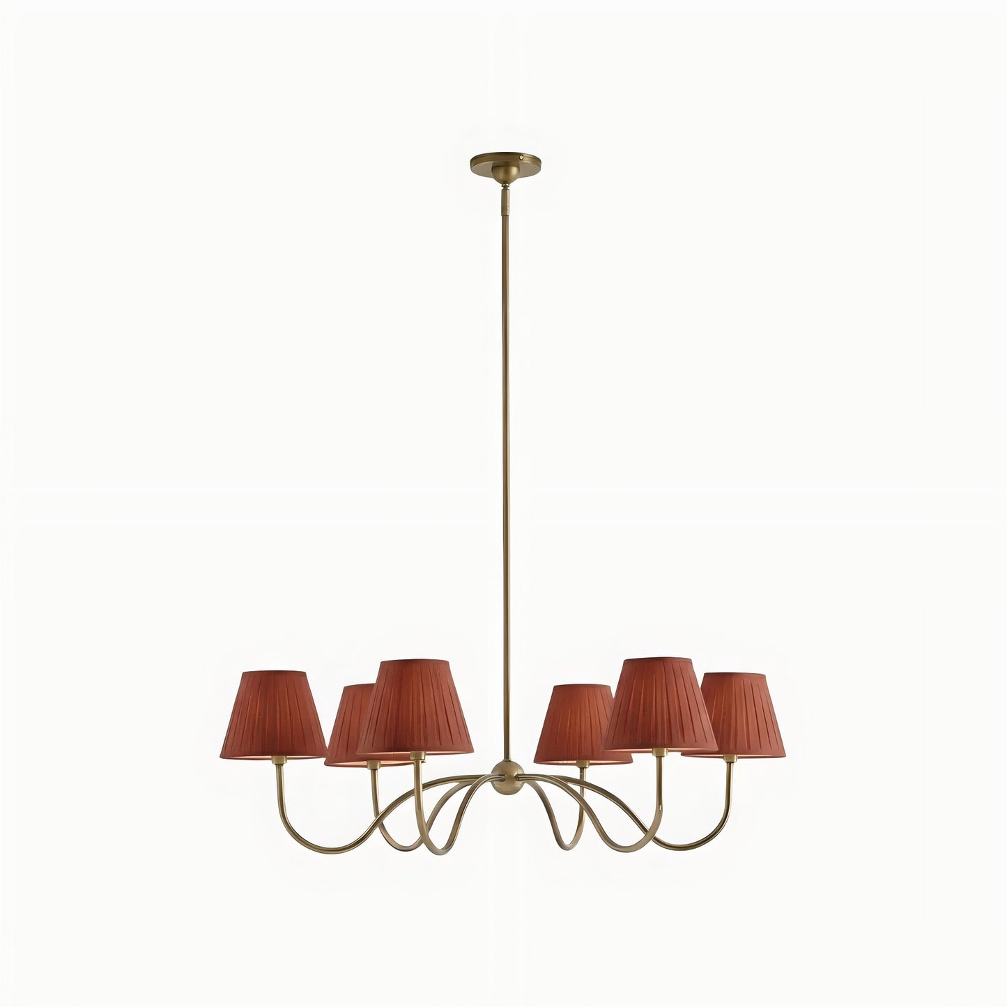 Luvora Modern Multi-Head Pleated Shade Chandelier - Stylish Fabric Ceiling Fixture
