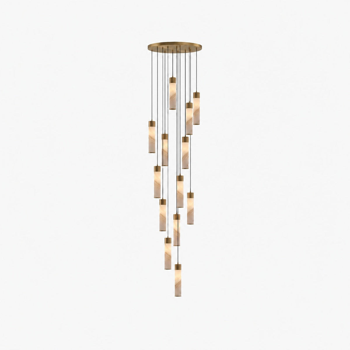 Solaryx Minimal Cylindrical Silhouette Pendant Light - Modern Style Lamp for Kitchen or Dining Room