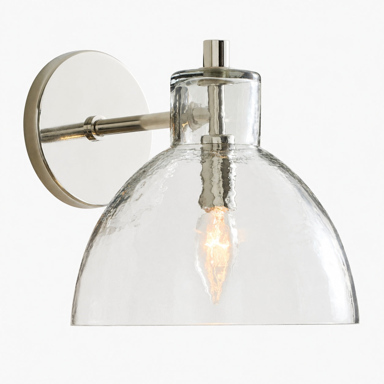 Glavira Doppel-Wandleuchte aus recyceltem Glas – Wandbeleuchtung aus Messing für den Innenbereich