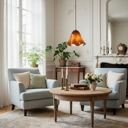 Bellina Sculptural Floral Pendant Light Contemporary Ceiling Fixture for Living Room