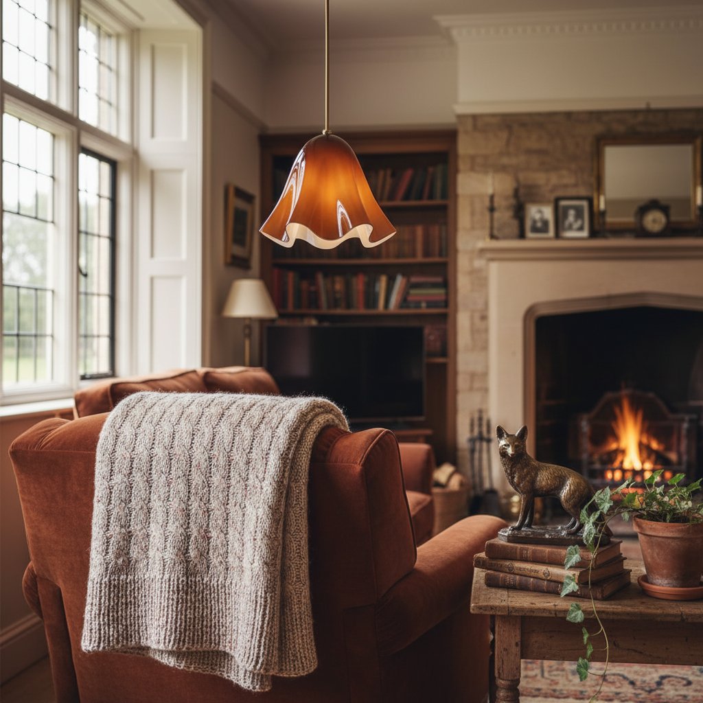 Bellina Sculptural Floral Pendant Light Contemporary Ceiling Fixture for Living Room