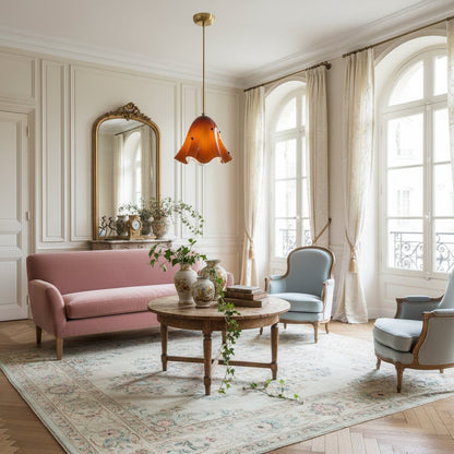 Bellina Sculptural Floral Pendant Light Contemporary Ceiling Fixture for Living Room