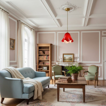 Bellina Sculptural Floral Pendant Light Contemporary Ceiling Fixture for Living Room