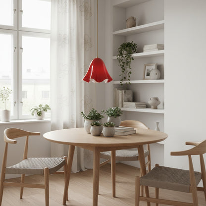 Bellina Sculptural Floral Pendant Light Contemporary Ceiling Fixture for Living Room