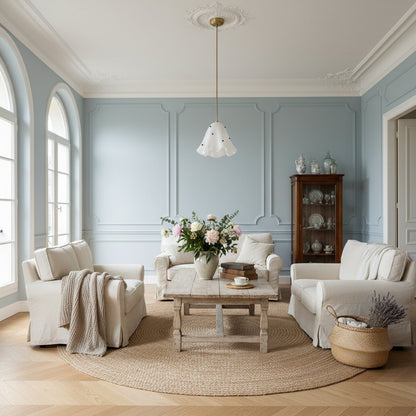 Bellina Sculptural Floral Pendant Light Contemporary Ceiling Fixture for Living Room