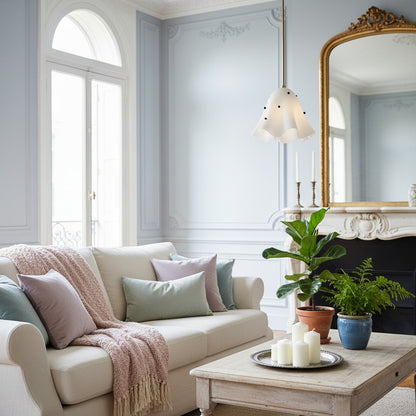 Bellina Sculptural Floral Pendant Light Contemporary Ceiling Fixture for Living Room