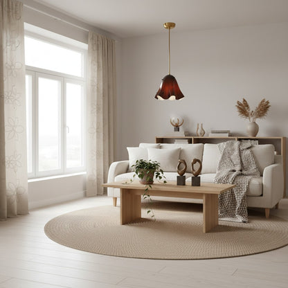 Bellina Sculptural Floral Pendant Light Contemporary Ceiling Fixture for Living Room